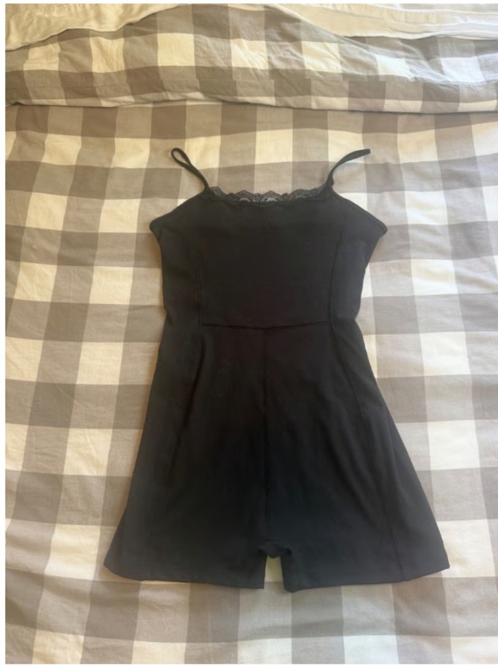 Black Lace-Trim Cami Romper - Women Intimates & Sleepwear